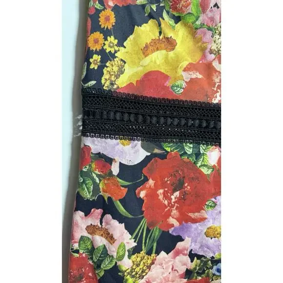 Alice Olivia Rapunzel dress in blooming garden Size 4 $350 Floral Lace - Picture 4 of 9